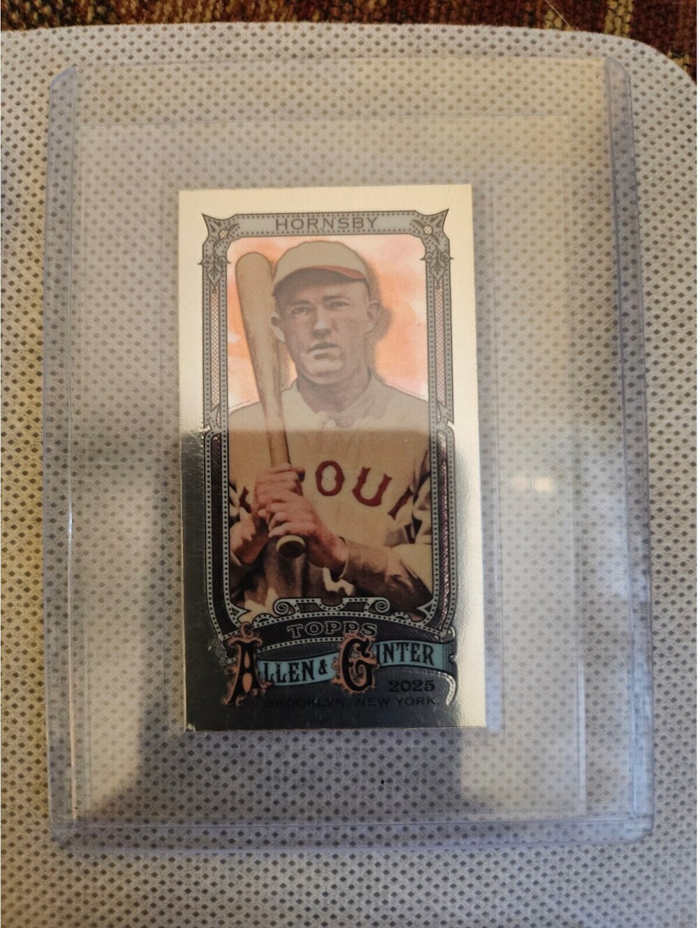 Rogers Hornsby CHROME MINI CARD 2025 Topps Allen & Ginter MLB Baseball #35